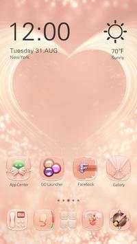 Pink Gold GO Launcher Theme screenshot 2