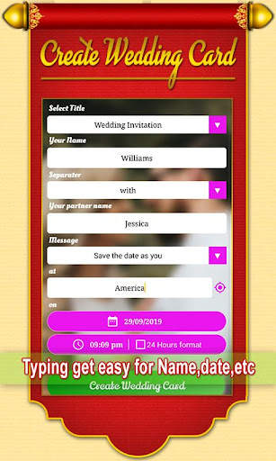 Wedding Invitation Card Maker screenshot 1
