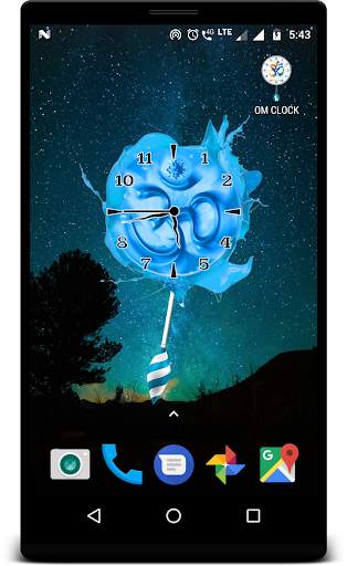 OM Clock live wallpaper screenshot 9