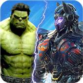 Superheroes Fighting Vs Robot Fighting Games 1.1