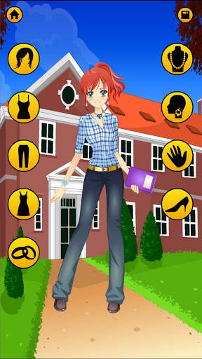 เกมส์แต่งตัวอนิเมะสำหรับสาว ๆ - คู่รักรักจูบ screenshot 4