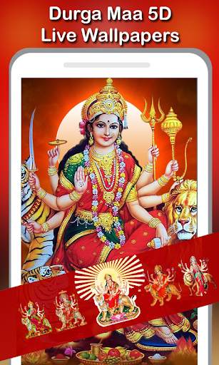 5D Maa Durga Live Wallpaper screenshot 2