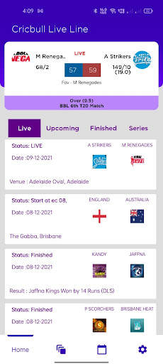 CricBull Cricket Live Line screenshot 2