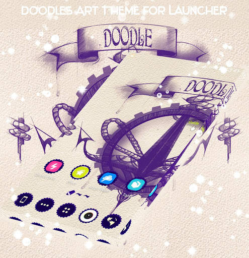 Doodles Art Theme for Launcher screenshot 3