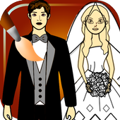 wedding coloring pages icon