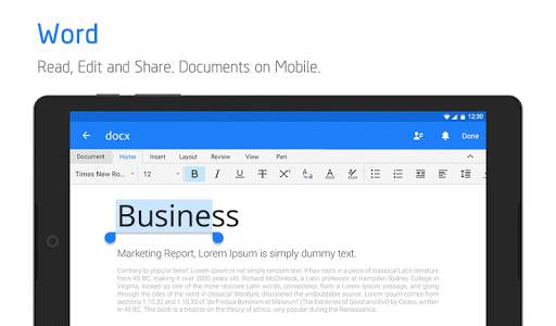 Polaris Office for LG screenshot 10