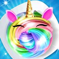 Unicorn Rainbow DIY slime maker logo