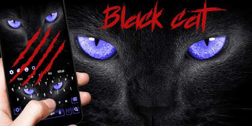 Black Panther Evil Cat Keyboard Theme screenshot 6