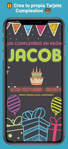 Tarjetas de cumpleaños con foto y nombre screenshot 5