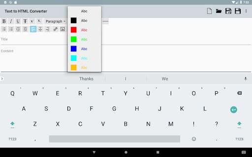 Text to HTML Converter 12 تصوير الشاشة