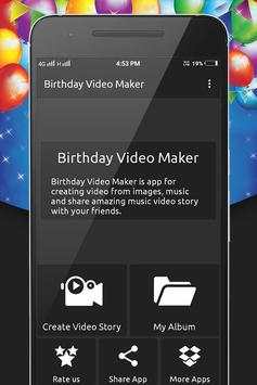 Birthday Video Maker With Music screenshot 1