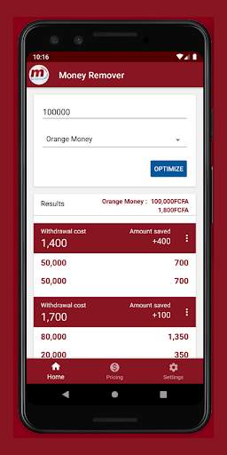 Money Remover screenshot 1