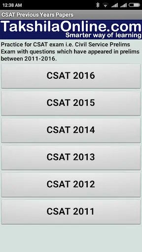 CSAT - UPSC (हिन्दी & English) Android App screenshot 1