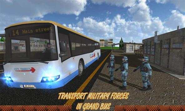 Army Transport Bus Driver 2017 screenshot 8
