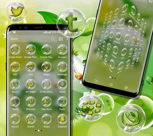 Green Earth Launcher Theme screenshot 2