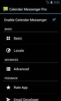 Calendar Messenger Lite screenshot 1