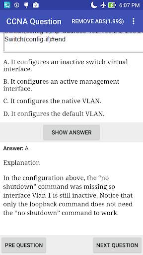 CCNA Question & Answer screenshot 3