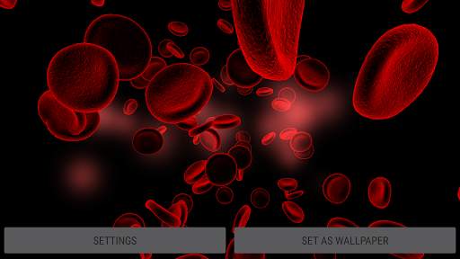 Blood Cells Particles 3D Parallax Live Wallpaper screenshot 11