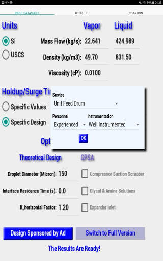 Two Phase Separator Lite screenshot 11