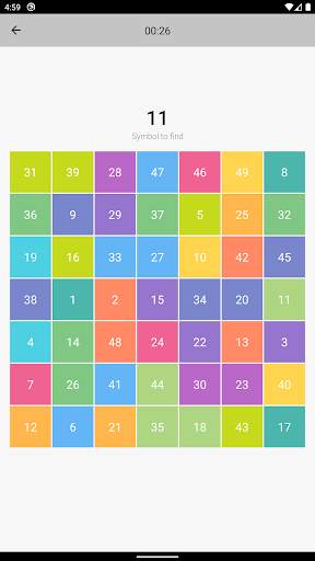 Schulte table: brain training screenshot 12