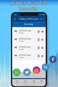 Hidden Call Recorder 2018 screenshot 5
