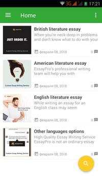 College Essay writing service screenshot 1