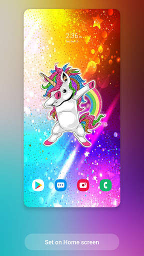 Glitter Unicorn Wallpaper screenshot 3