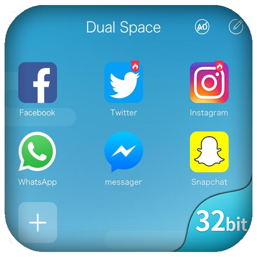 Dual Space &amp; Clone App 32Bit Support‏ icon