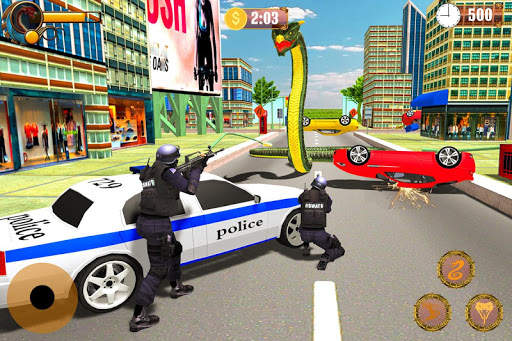 Angry Anaconda Snake Rampage: City Attack screenshot 6