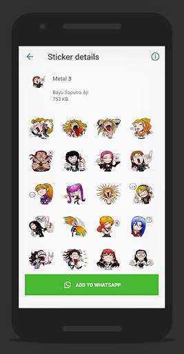 Metal Sticker - WAStickerApps screenshot 7