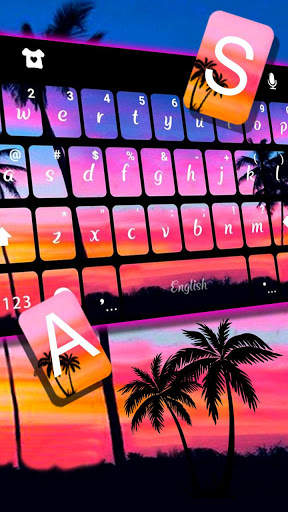 Sunset Beach 2 Keyboard Theme screenshot 2