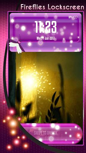 Fireflies Lockscreen screenshot 1