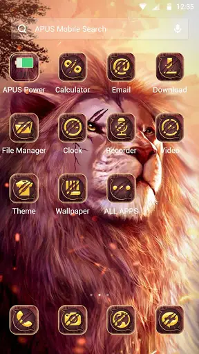 Lion APUS  Launcher Theme screenshot 2