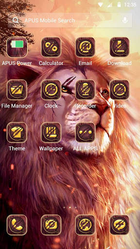 Lion APUS  Launcher Theme screenshot 2