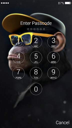 Monkey Lock Screen & Wallpaper स्क्रीनशॉट 6