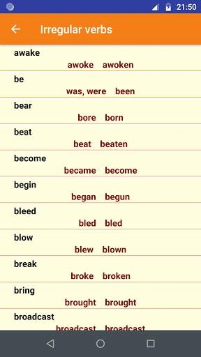 English Present Tenses screenshot 1