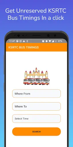 KSRTC  Bus Timings 1 تصوير الشاشة