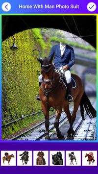 Horse With Man Photo Suit 3 تصوير الشاشة