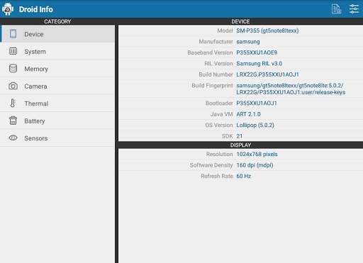 Droid Hardware Info screenshot 9