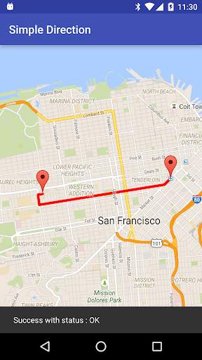 Demo App for Google Direction  screenshot 2
