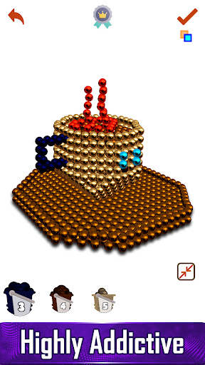 Magnetic Balls 3D - Paint by Number, Magnet World screenshot 3