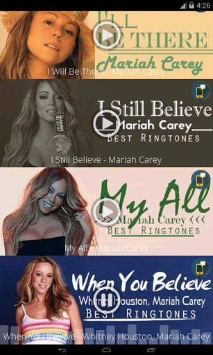 Mariah Carey - Best Ringtones screenshot 3