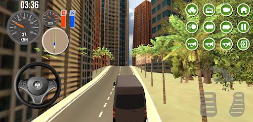 Minibus Simulator - White Bus screenshot 3
