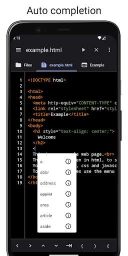 WebCode - html, css, js ide screenshot 3