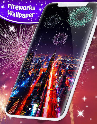 🎆 Fireworks Live Wallpaper ❤️ 2021 New Years Eve screenshot 1