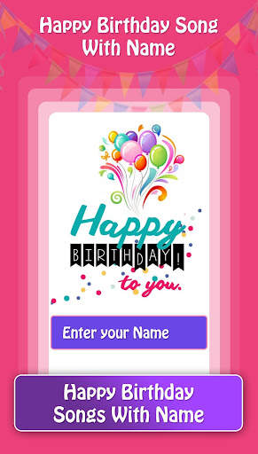 Birthday Song With Name - Wish Video Maker screenshot 1