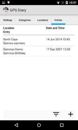 GPS Diary (Test) screenshot 2