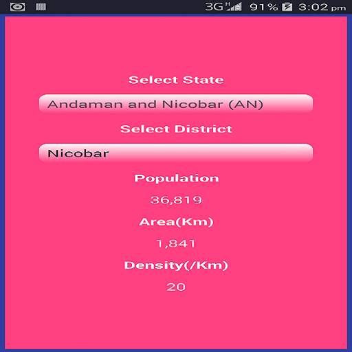 "Information about India" screenshot 1