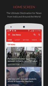 Zee News screenshot 1