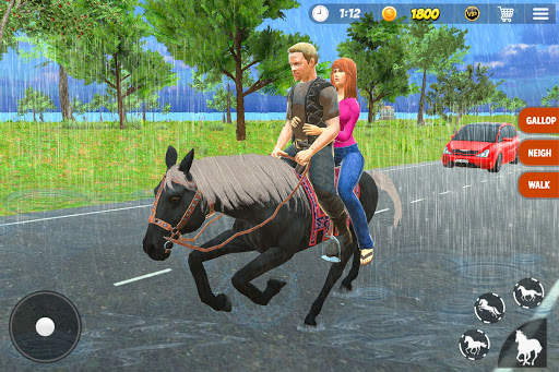 Offroad Horse Taxi Driver Sim screenshot 1